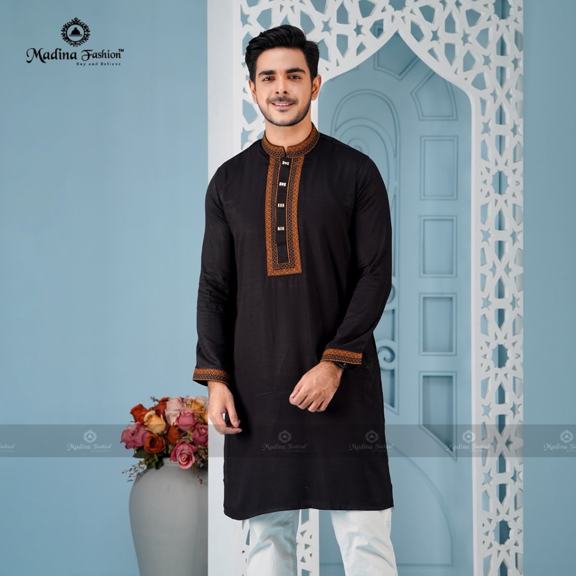 Premium Embroidered Panjabi for Men
