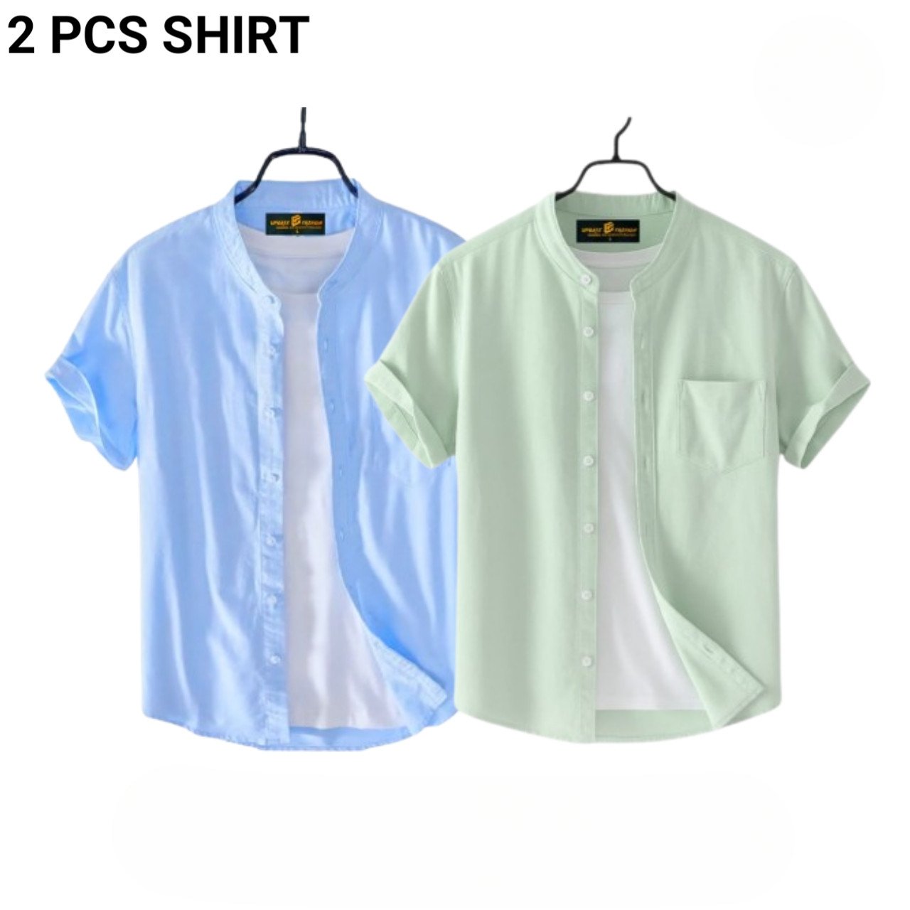 Fashionable casual half-sleeve shirt for men