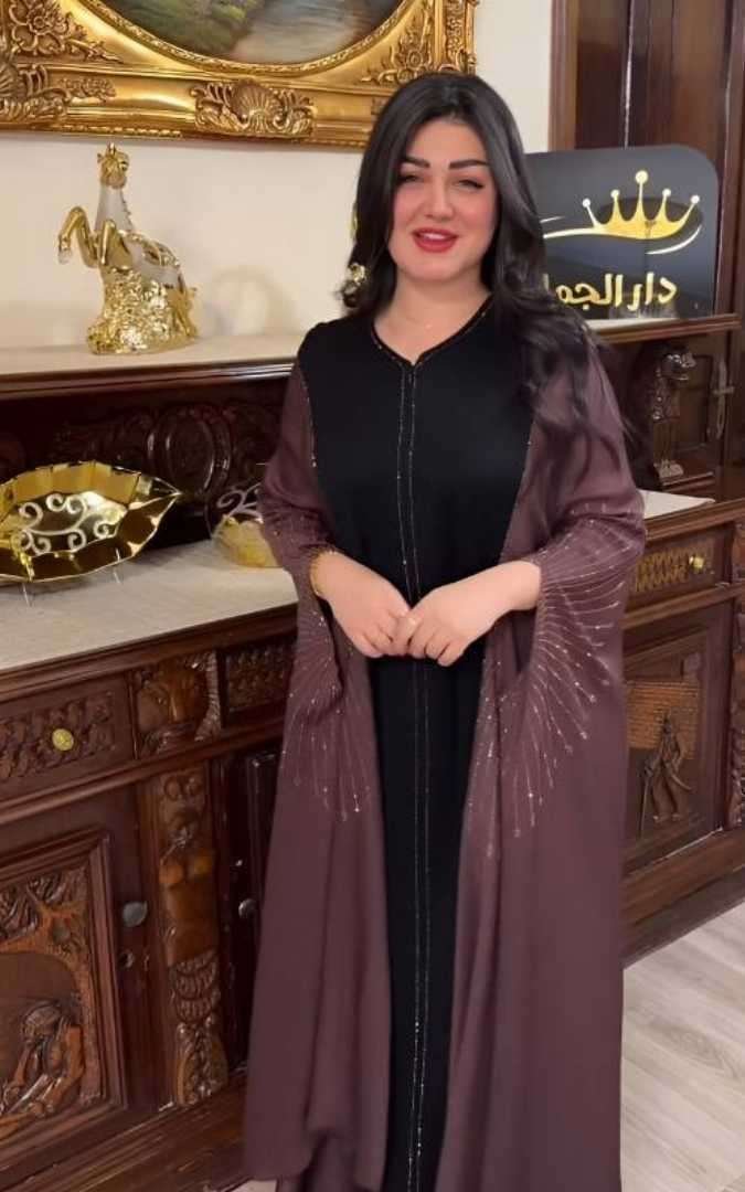 Double Shade Dubai Cherry Kaftan Borka