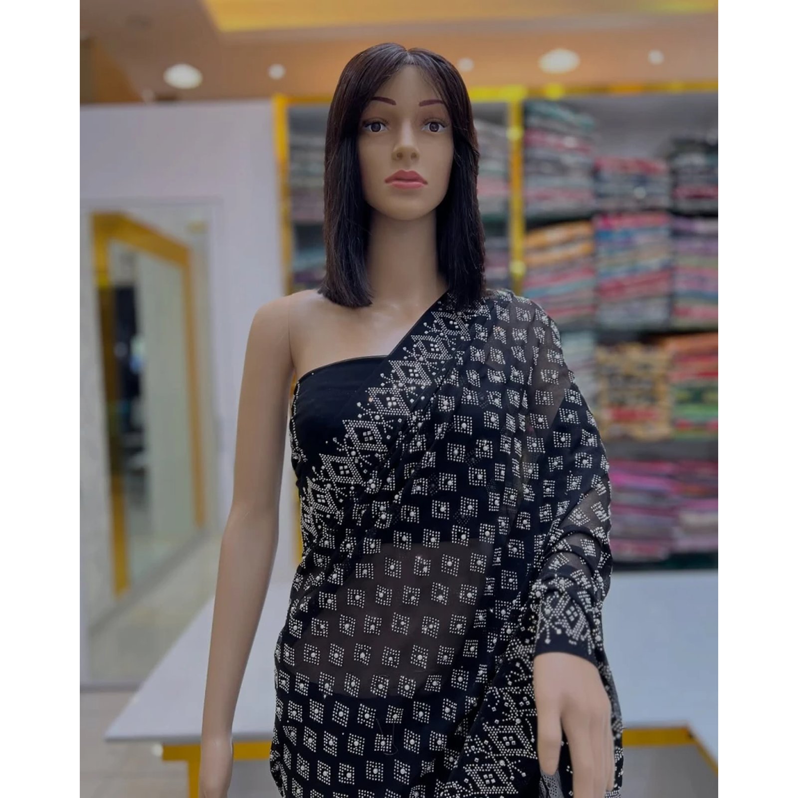 Glittering Glow Gemstone Saree.