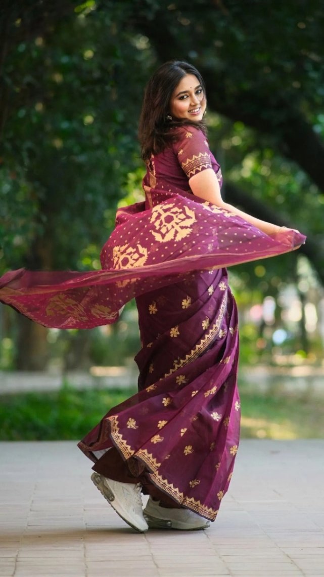 Afsan Print Sharee with Blouse Piece