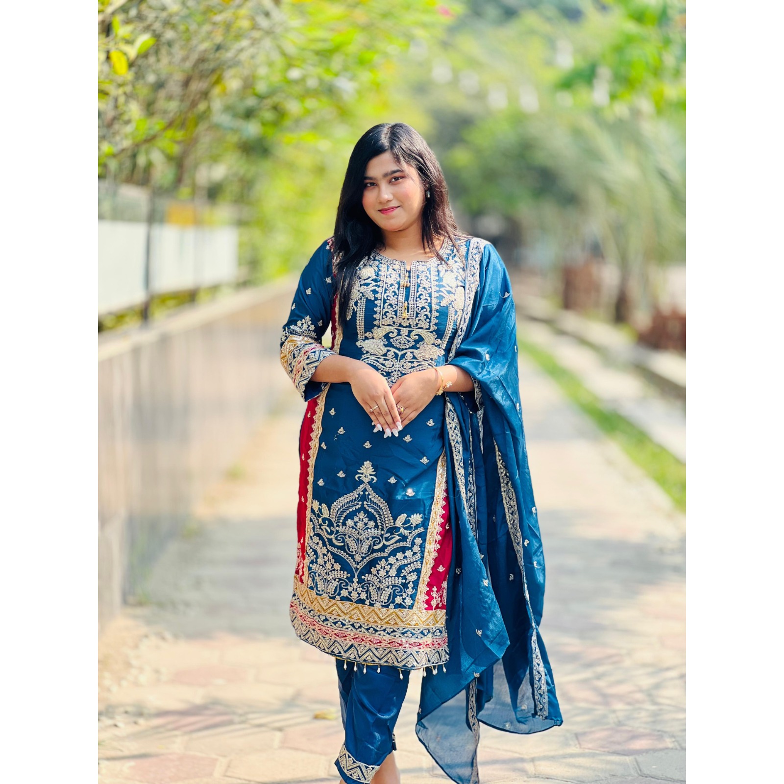 Georgette Embroidery Four Piece