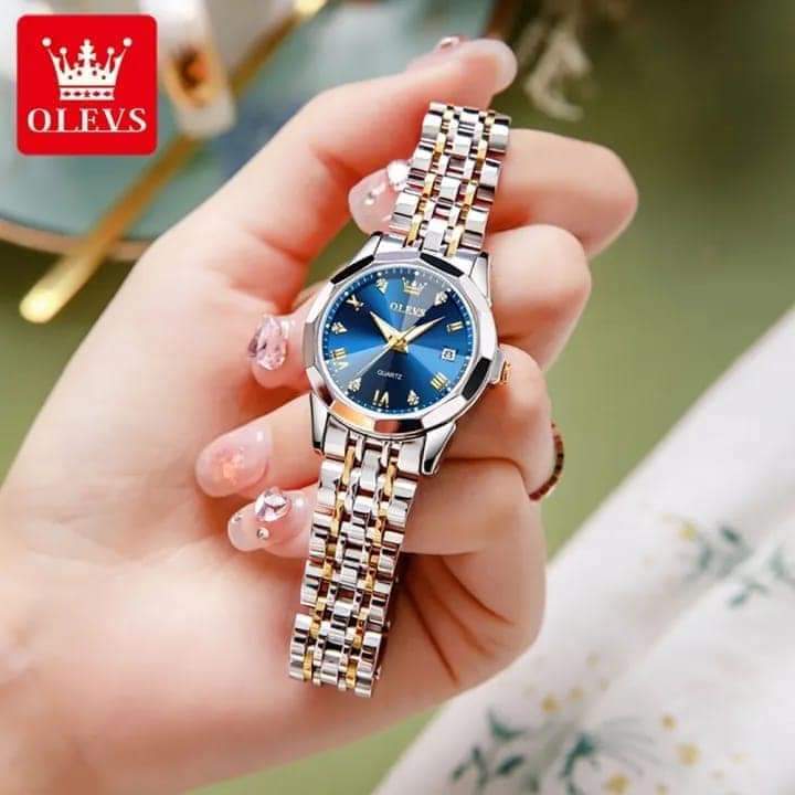 OLEVS Watch for Women Branded Stainless steel Elegant Luminous Ladies Watches 9931 Silver Royal