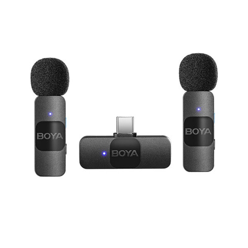 BOYA BY-V20 2.0 2.4GHz Wireless Microphone(1+2 for Type-C) for Type C Device's C
