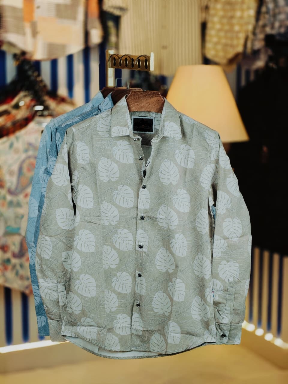 China Pure Black Magnet Cotton Full sleeve Shirt