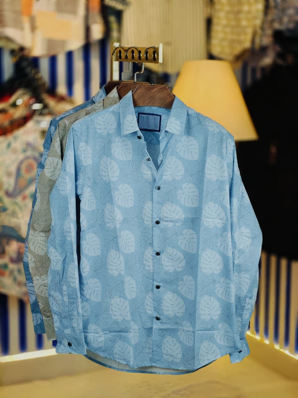 China Pure Black Magnet Cotton Full sleeve Shirt