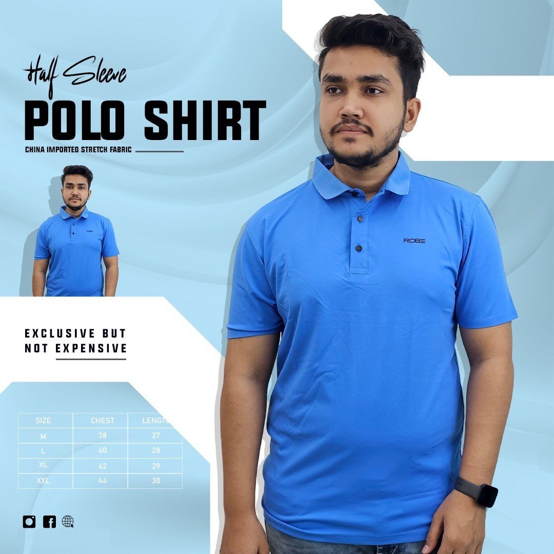Polo Shirt China Imported Stretch Fabric