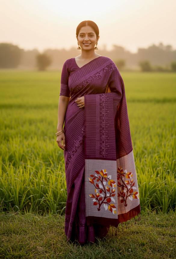 Cotton Sharee with Blouse Piece