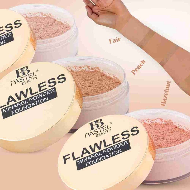 Pastel Beauty Flawless Mineral Powder Foundation (PEACH)