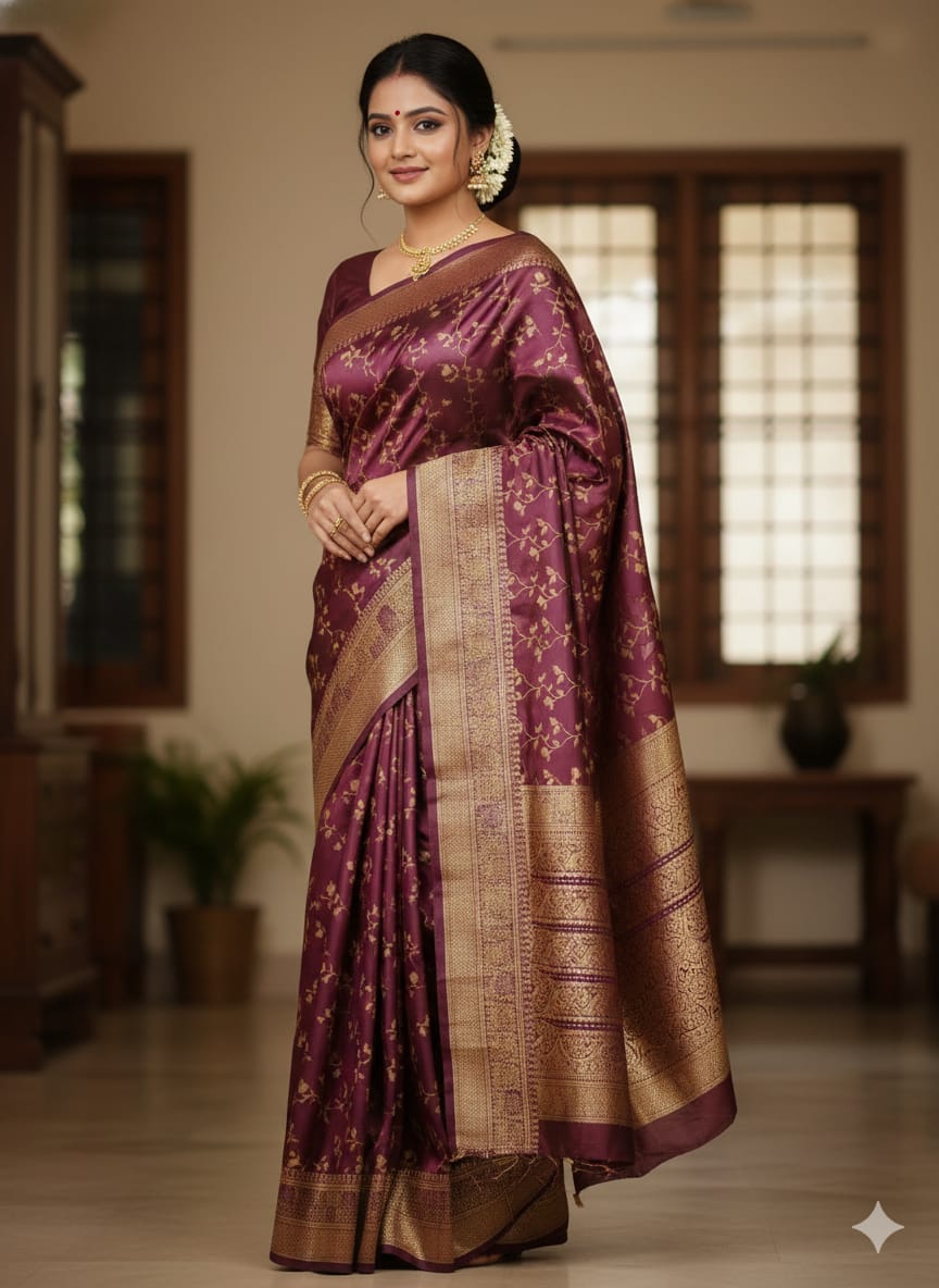 Kashmeri Katan Saree